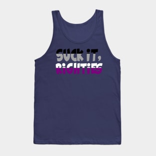 Suck it Righties Asexual Pride Tank Top